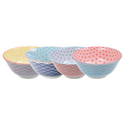 Tokyo Design Studio 15cm Colour Bowls, Set of 4